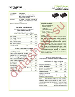 ZD20CFW datasheet  